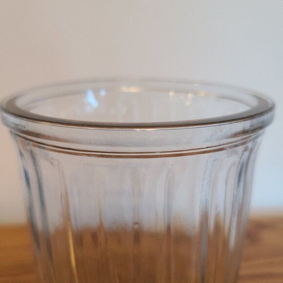 Hoosier Glass Tall Straight Clear Glass Vase Vintage Mid-Century - Picture 4 of 6